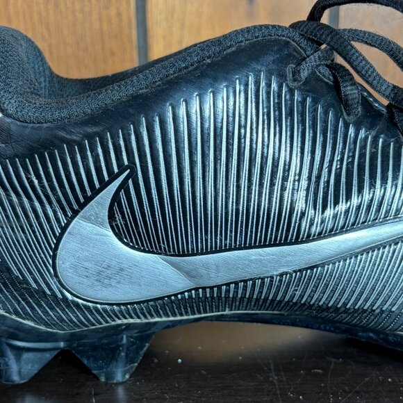 Nike Vapor Strike 5 TD Football Cleats Low Top Black/Silver Men's Sz 13 - Picture 4 of 11